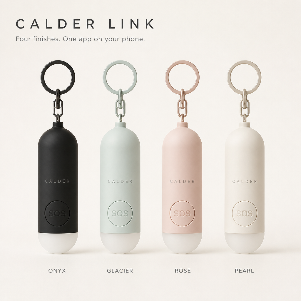 Calder Link in Onyx, Glacier, Rose and Pearl